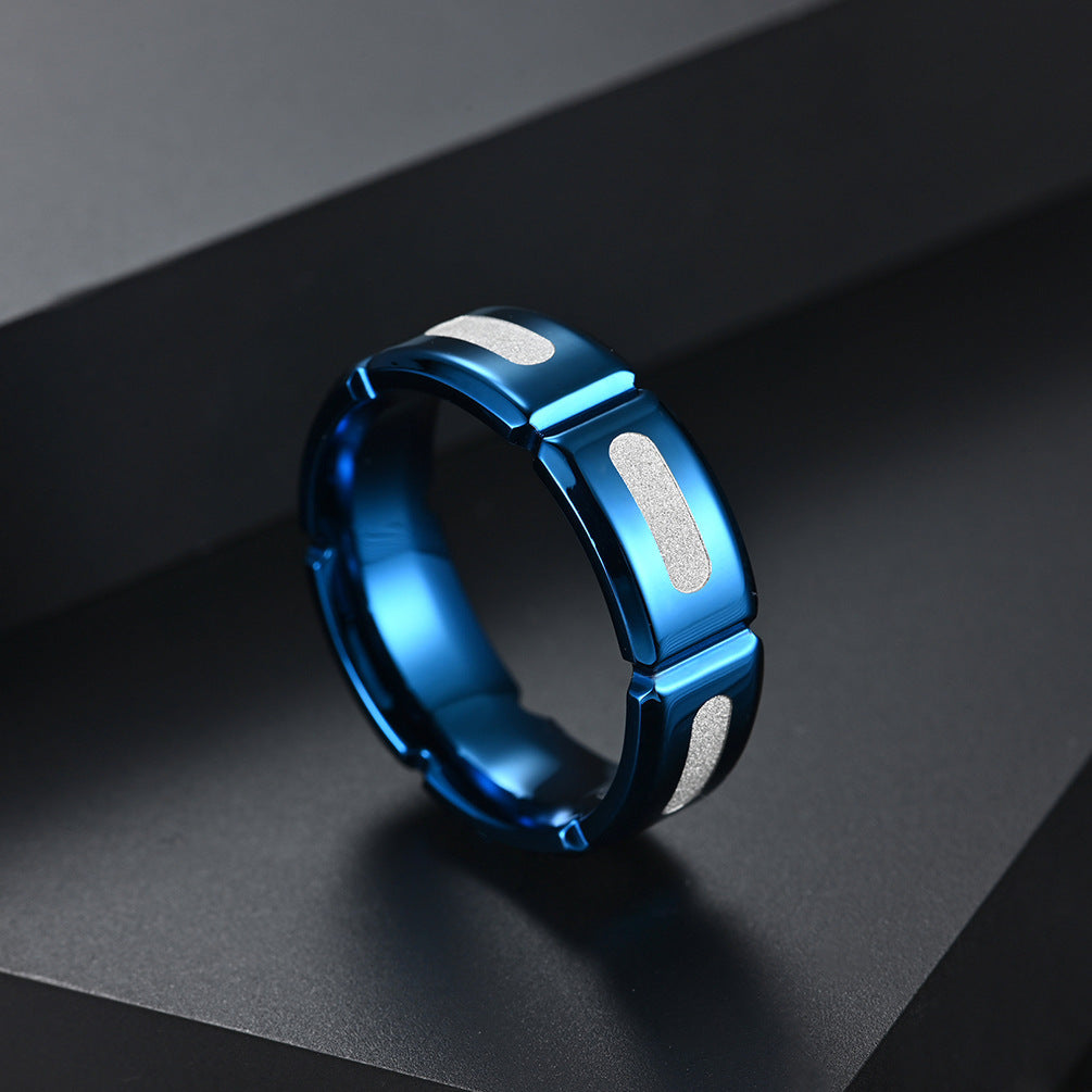 Slotted Stainless Steel Frosted Ring