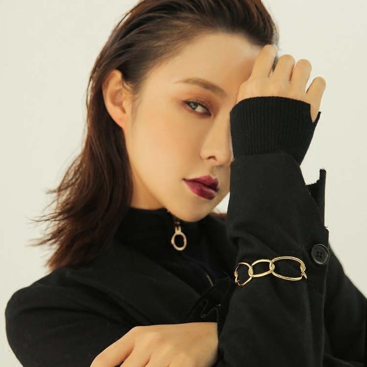 Bracciale a catena ampia