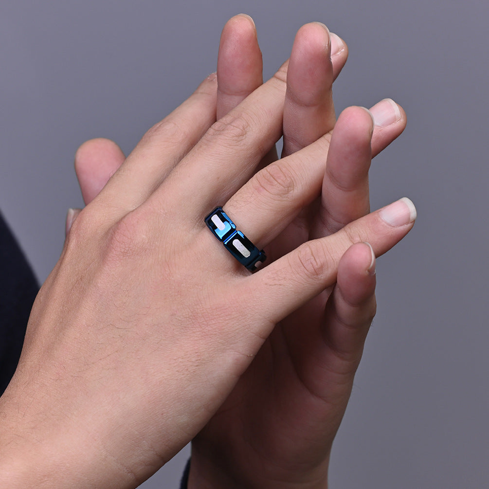 Slotted Stainless Steel Frosted Ring