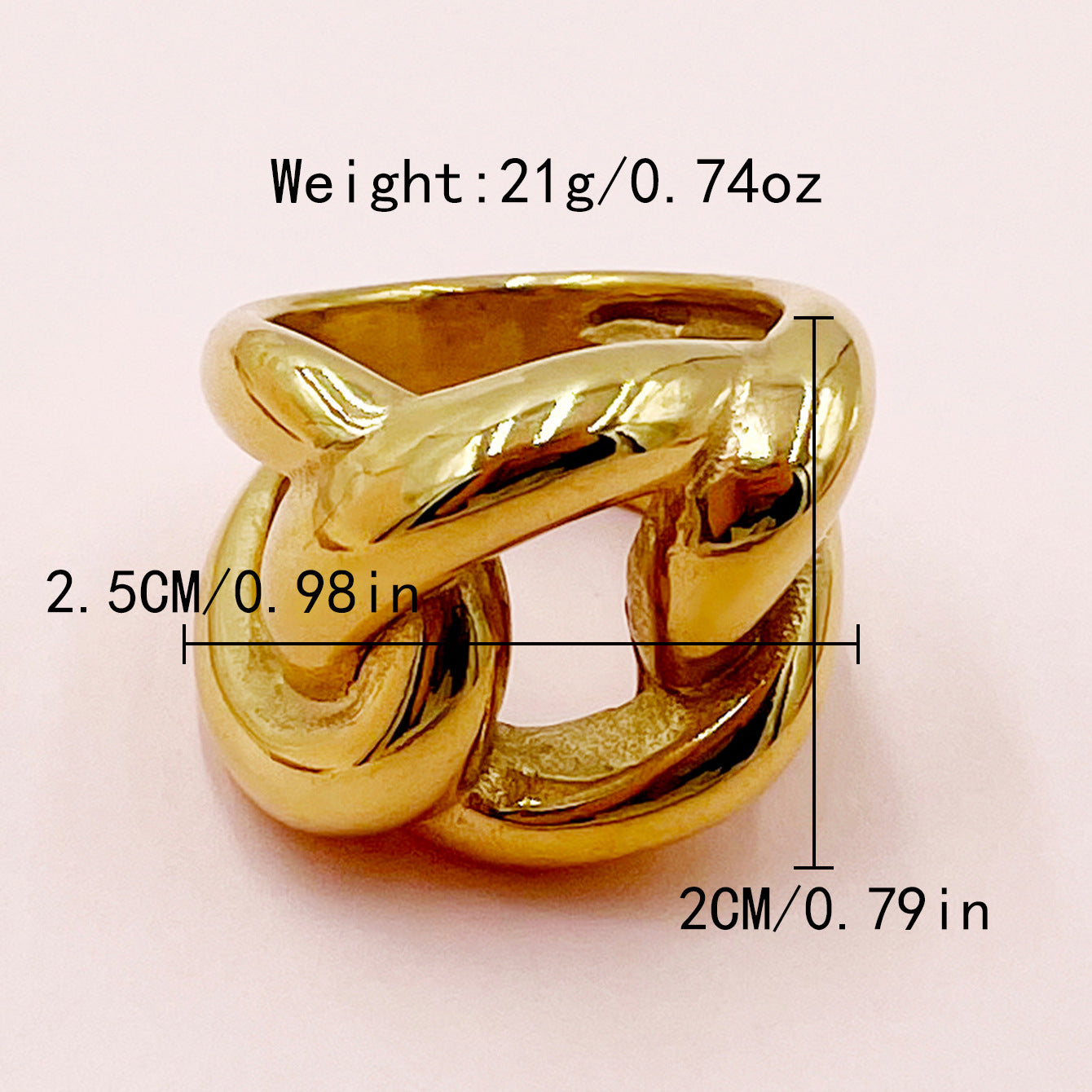 Anello a Catena spessa