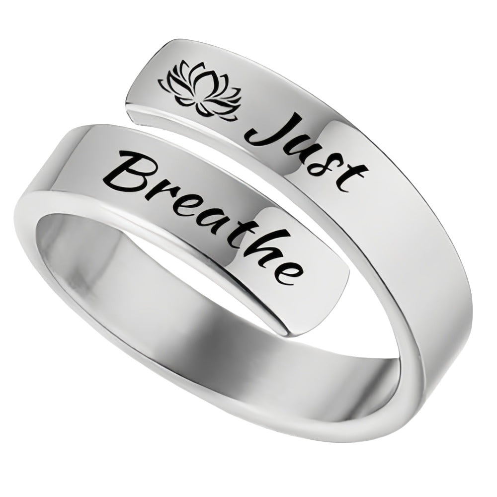 Anello “just breathe”