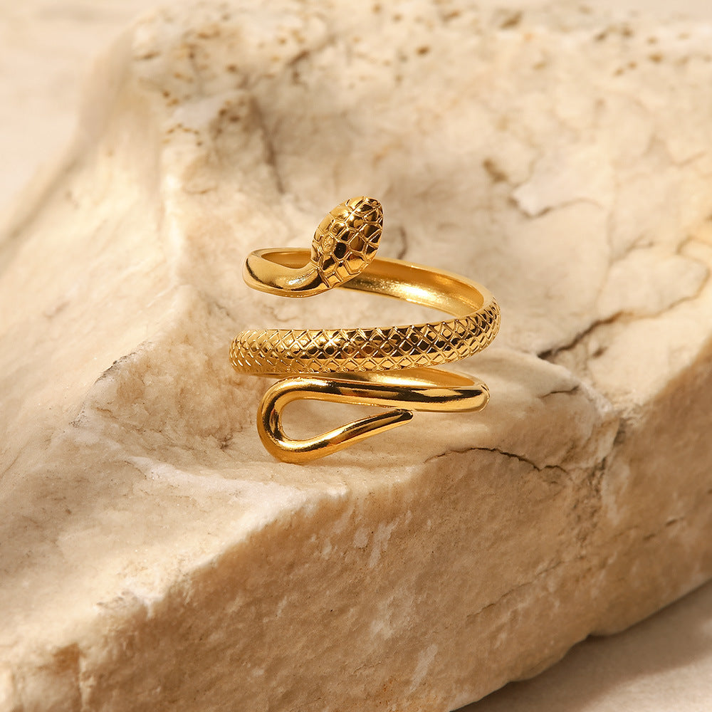 Anello Serpente Geometrico