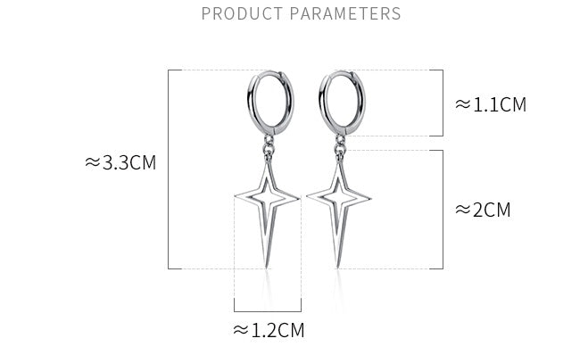 Orecchini con Croce geometrica