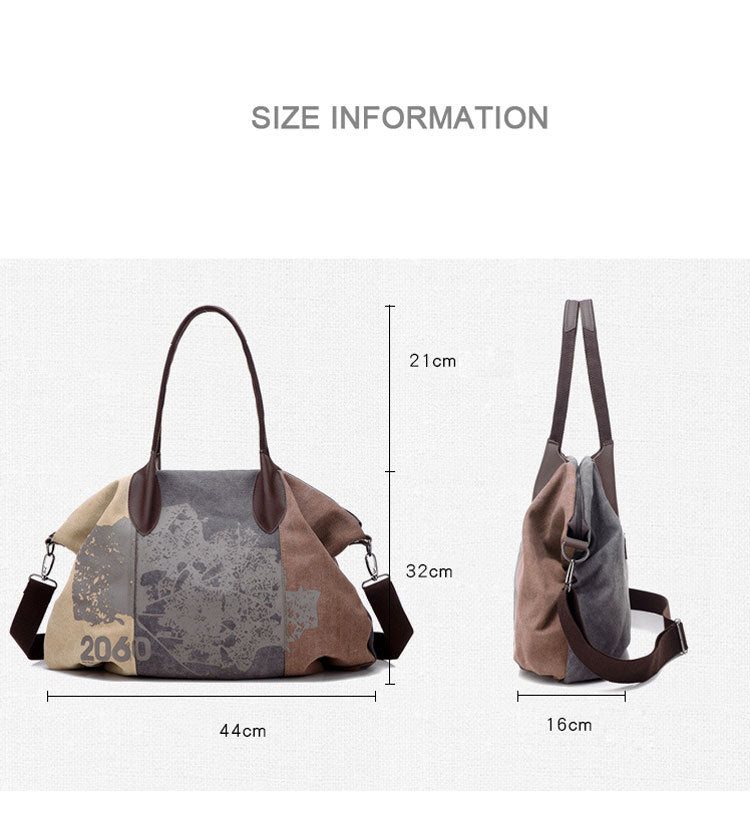 Canvas shoulder bag