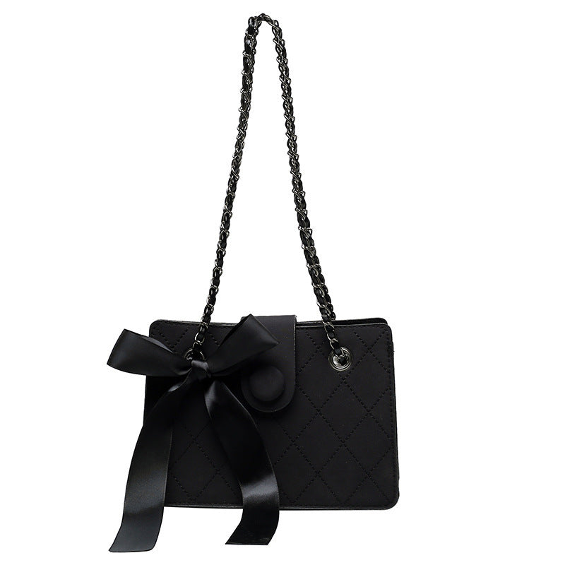 Textured Fashion Chain Shoulder Messenger Handbag