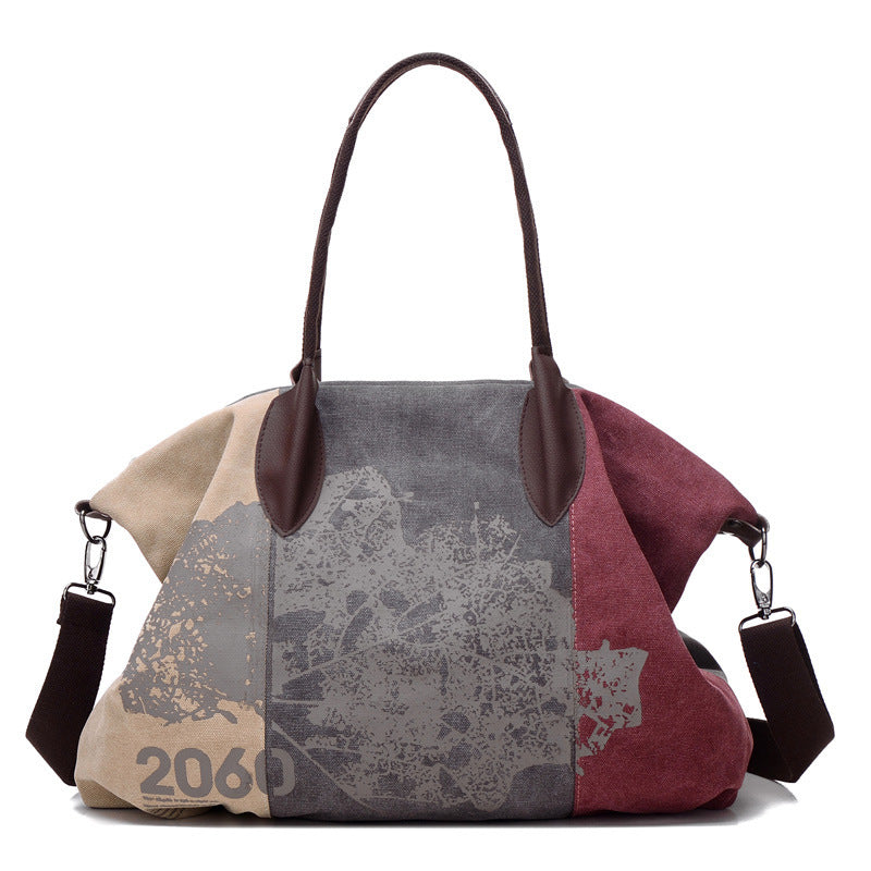 Canvas shoulder bag