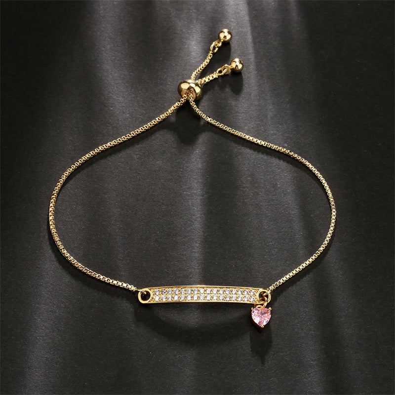 Bracciale cuore pendente