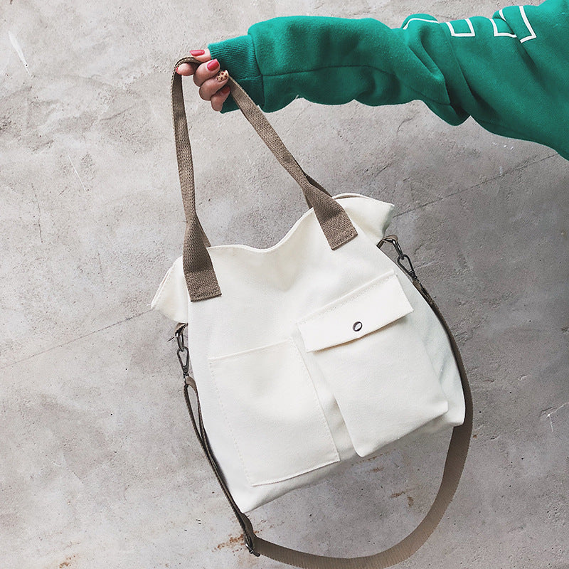 Canvas big bag shoulder bag