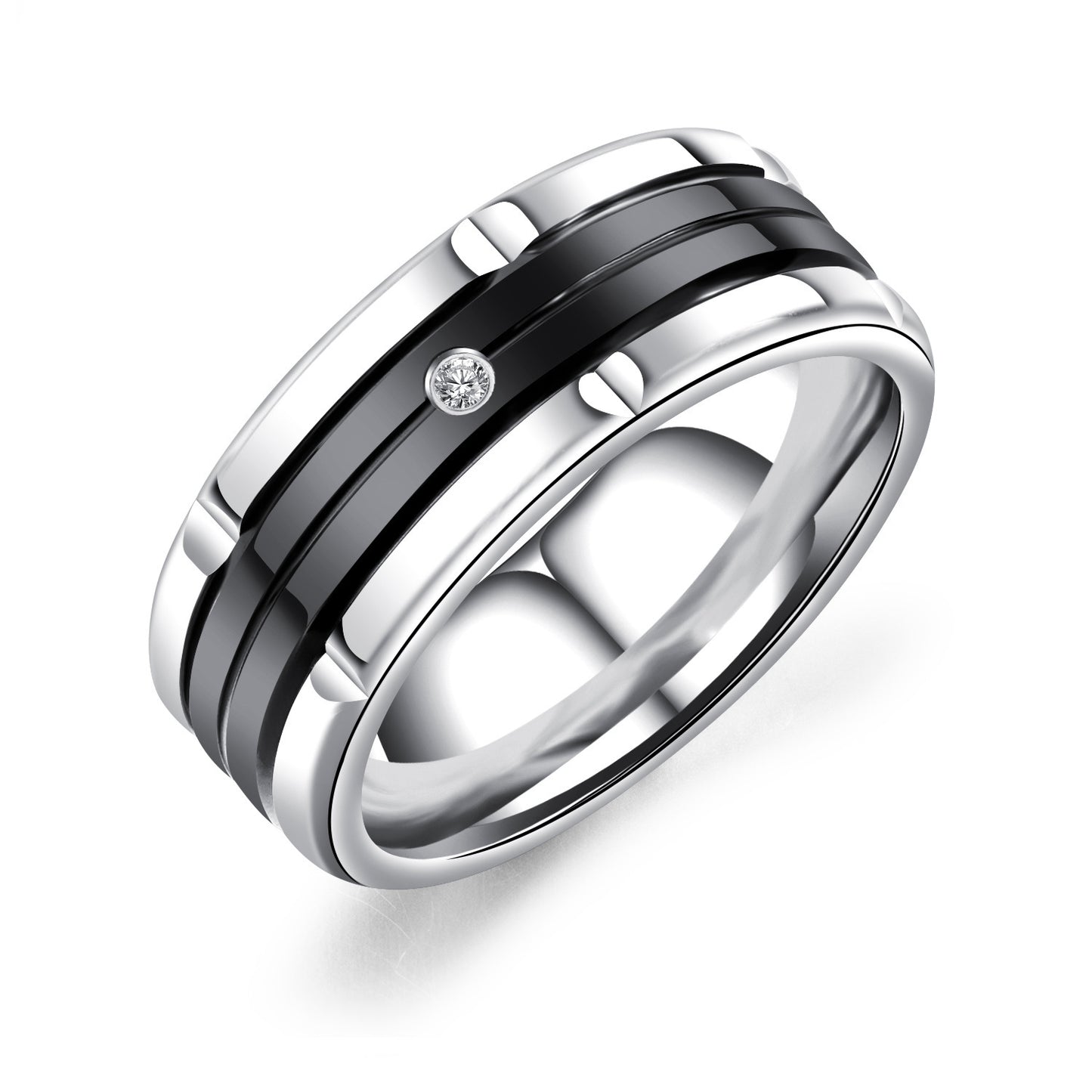 Middle color stainless steel ring