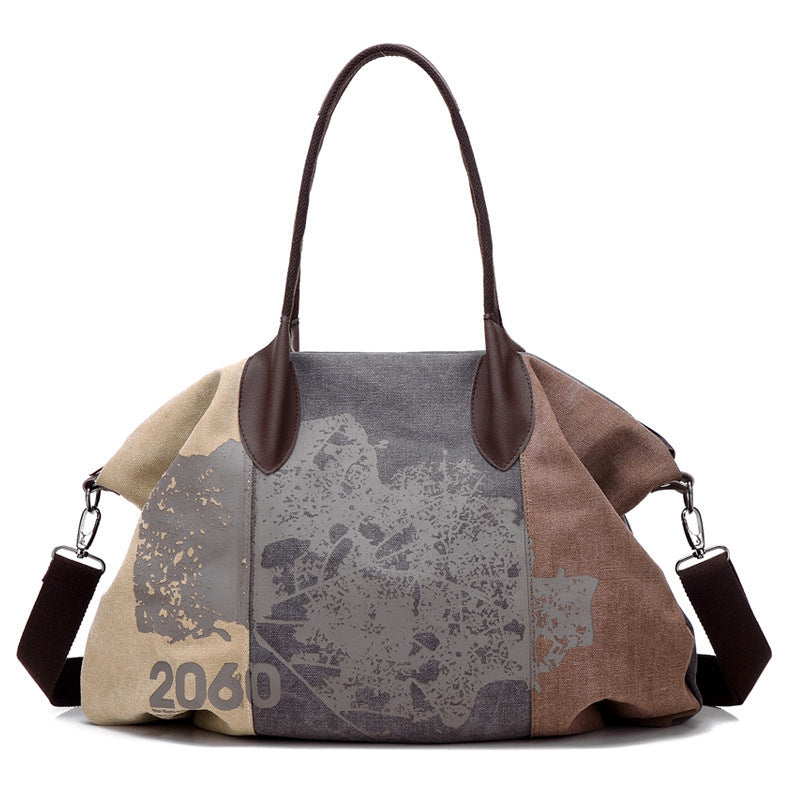 Canvas shoulder bag