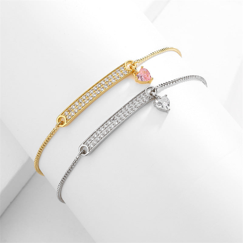 Bracciale cuore pendente