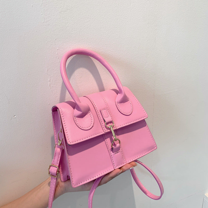 Solid Color Bag Fashion Simple Shoulder Texture