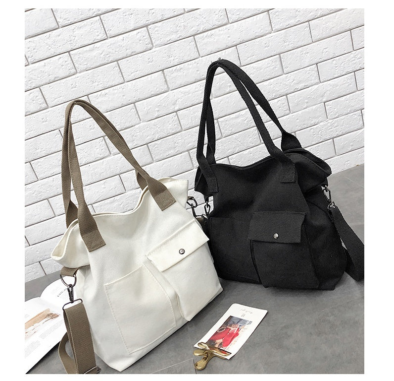 Canvas big bag shoulder bag