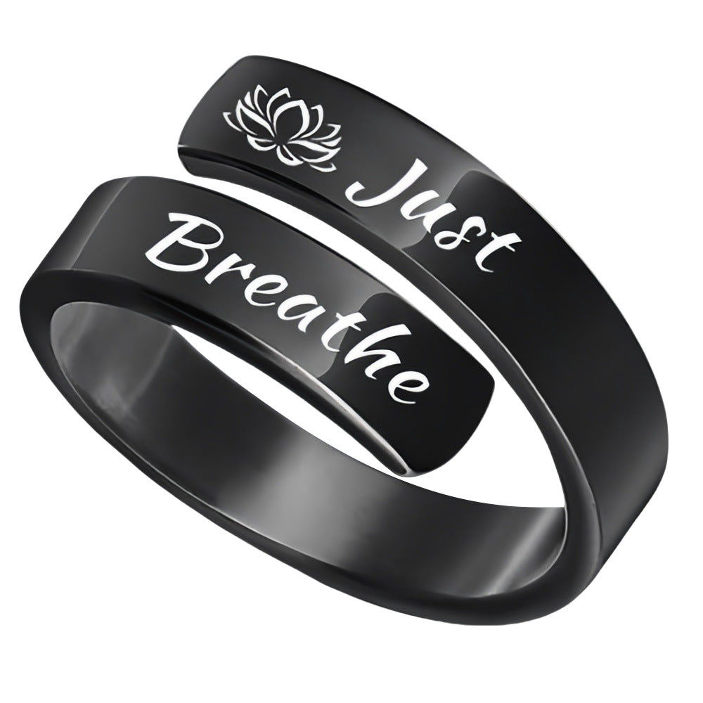 Anello “just breathe”