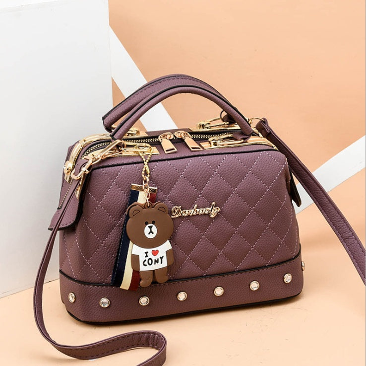 autumn and winter trend new single shoulder diagonal small bag Korean fashion handbag small square bag