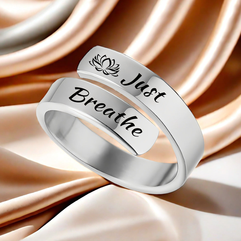 Anello “just breathe”