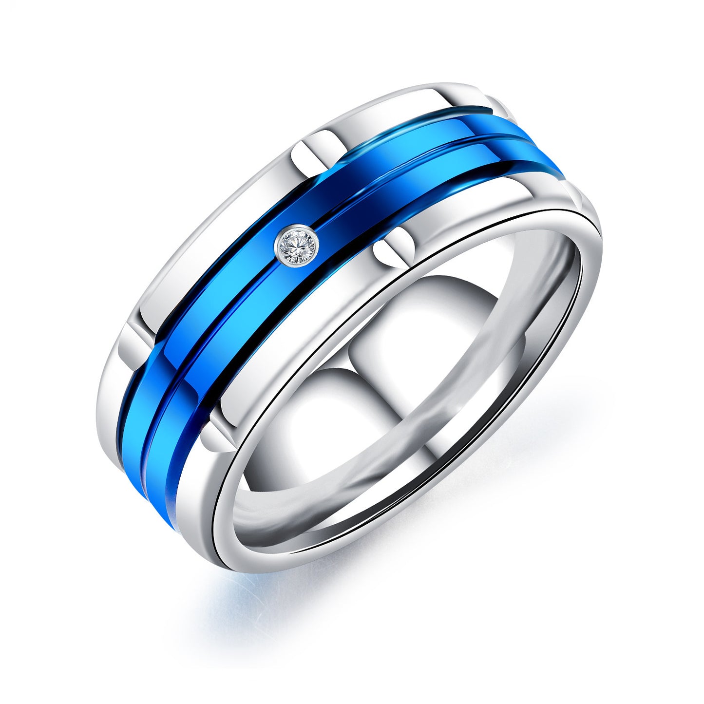 Middle color stainless steel ring