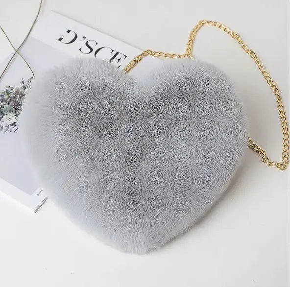 Plush Love Chain Shoulder Bag