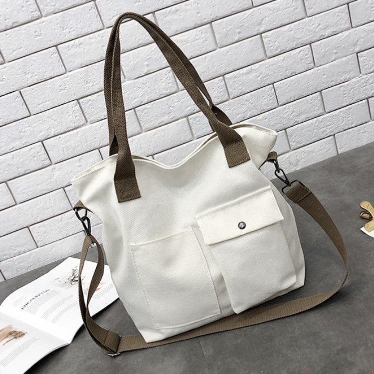 Canvas big bag shoulder bag