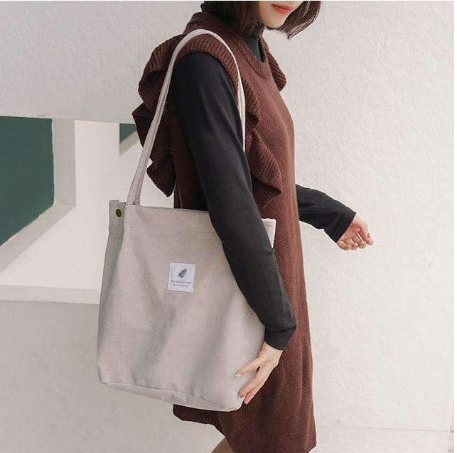 Women's Shopping Bag Large Ladies Canvas Shoulder Bags Tote Shopper Eco Reusable Bag Cotton Cloth Handbag For Women