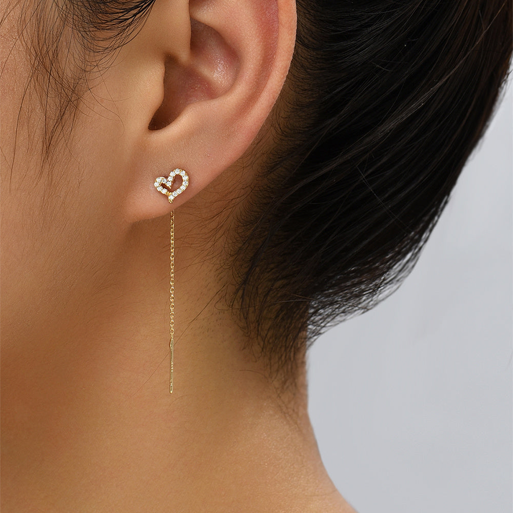 Orecchini cuore pendente