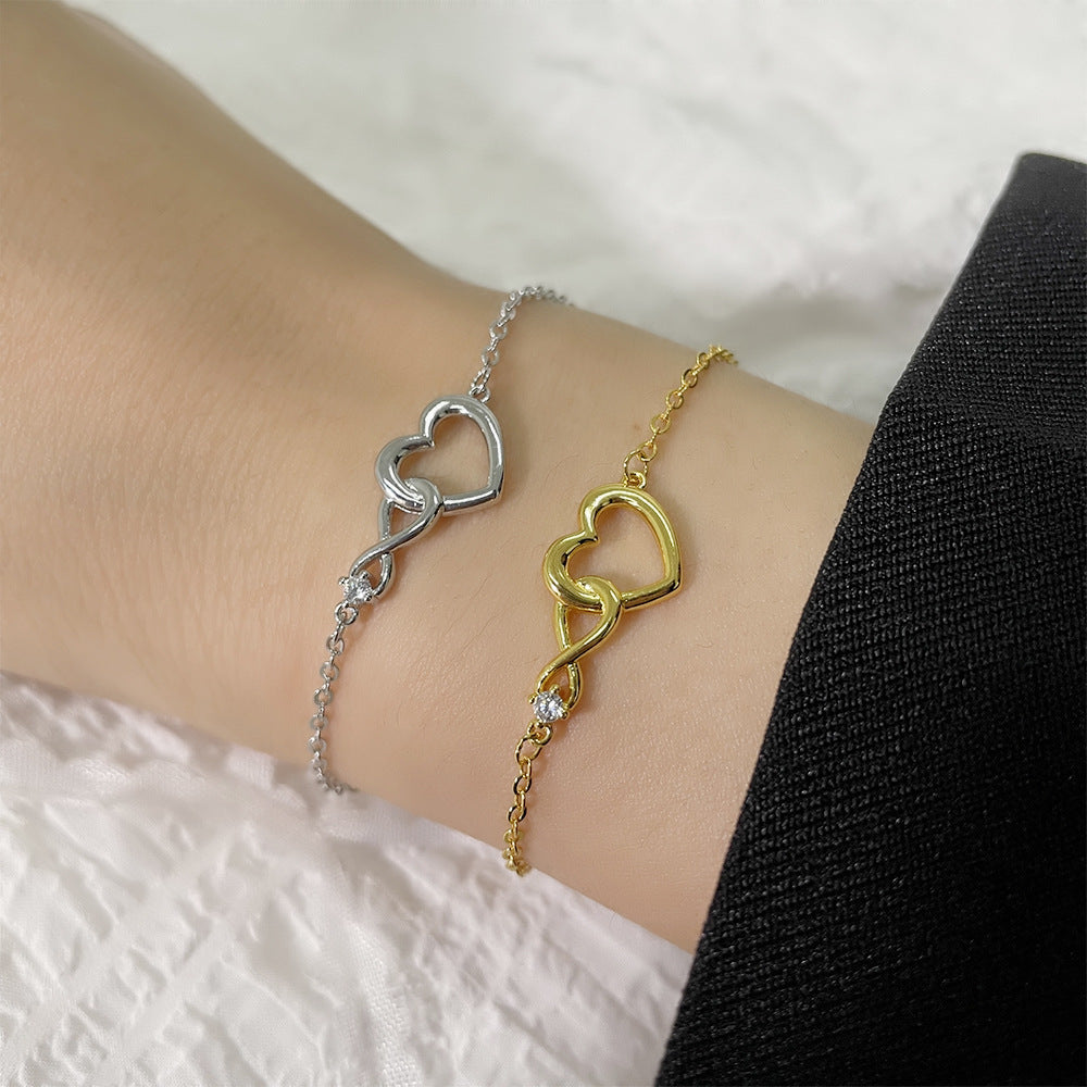 Bracciale heart/infinity