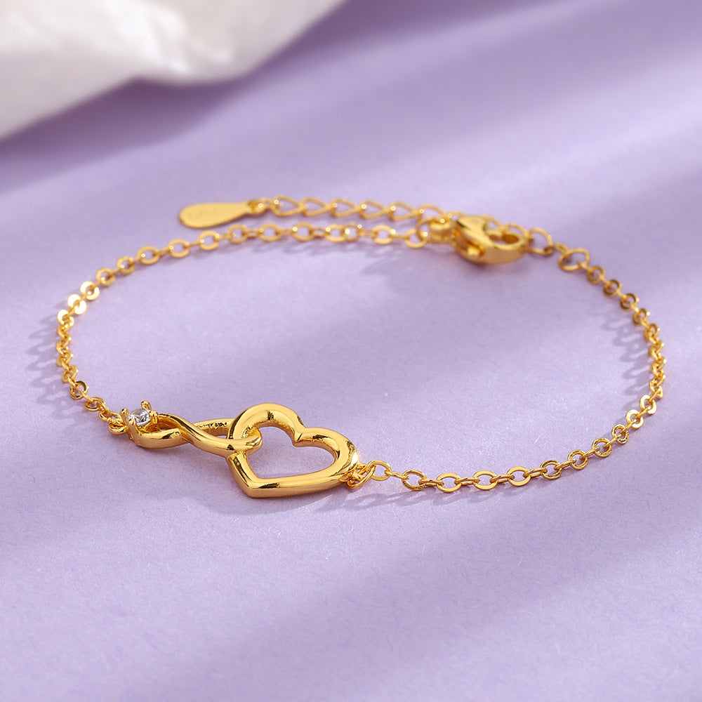 Bracciale heart/infinity