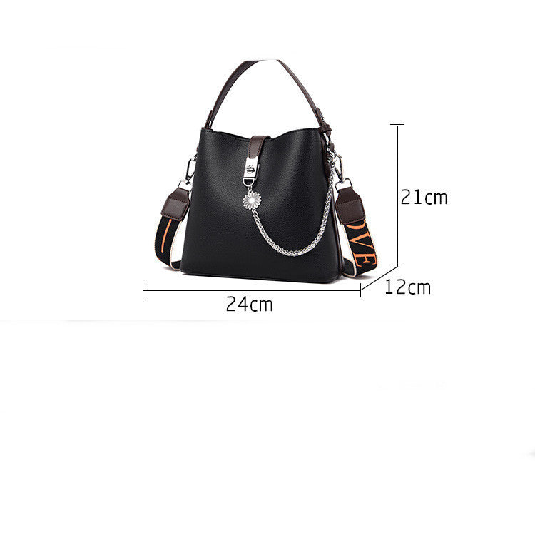 Handbag Large Capacity Bucket Bag Versatile One Shoulder Messenger Bag