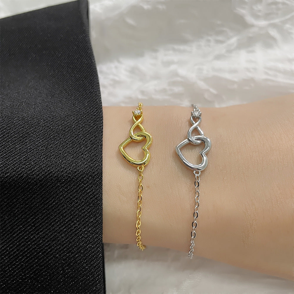 Bracciale heart/infinity