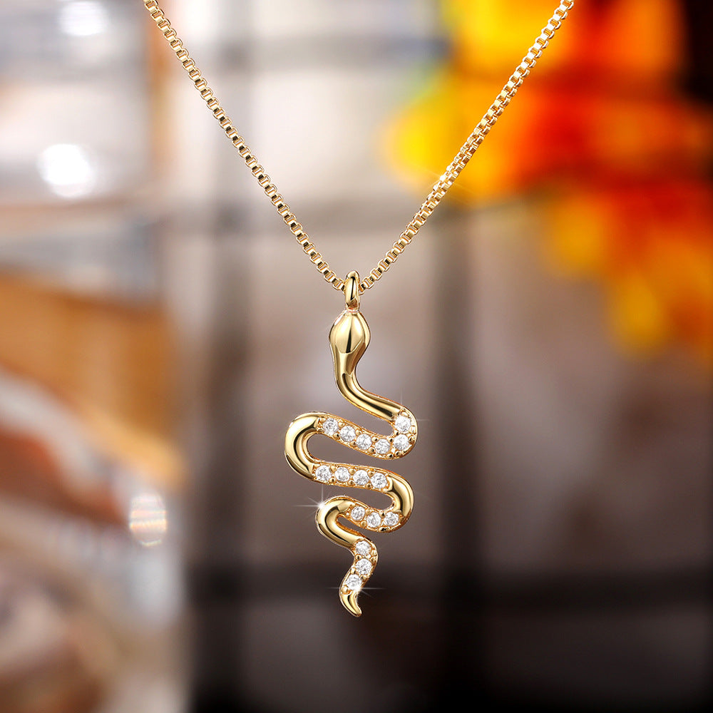 Collana snake pendente