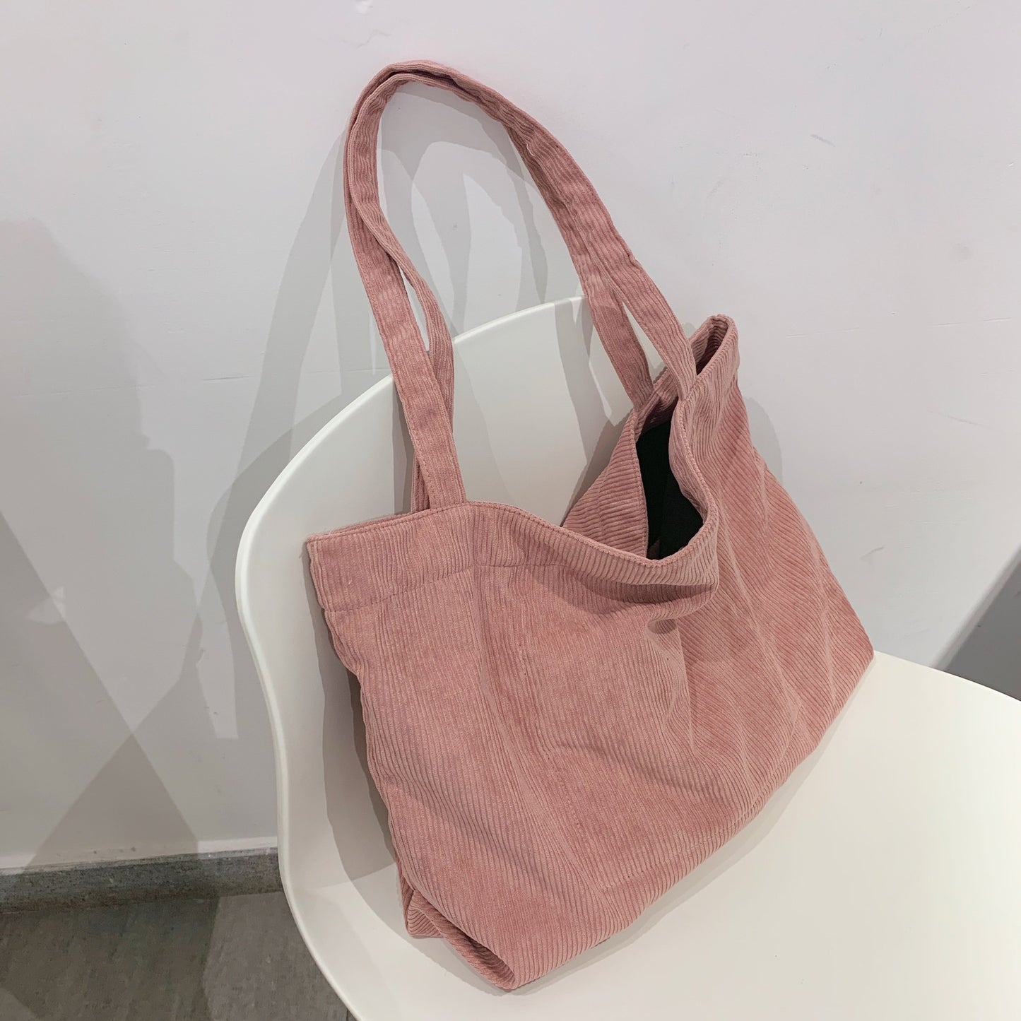 Corduroy Shopper Womens Bag Tote Bag Girls Handbag Female Shoulder Bags Casual Wallets Large Capacity Canvas Bag Schoolbag