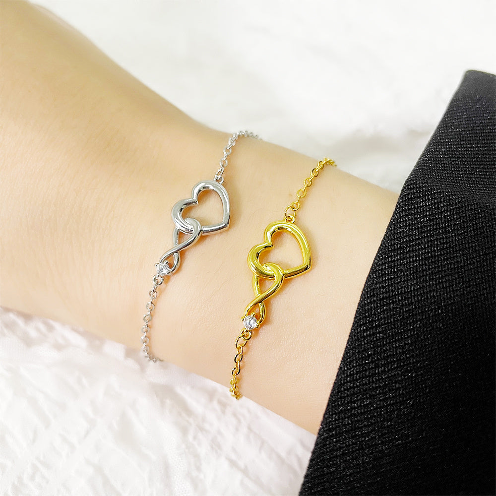 Bracciale heart/infinity