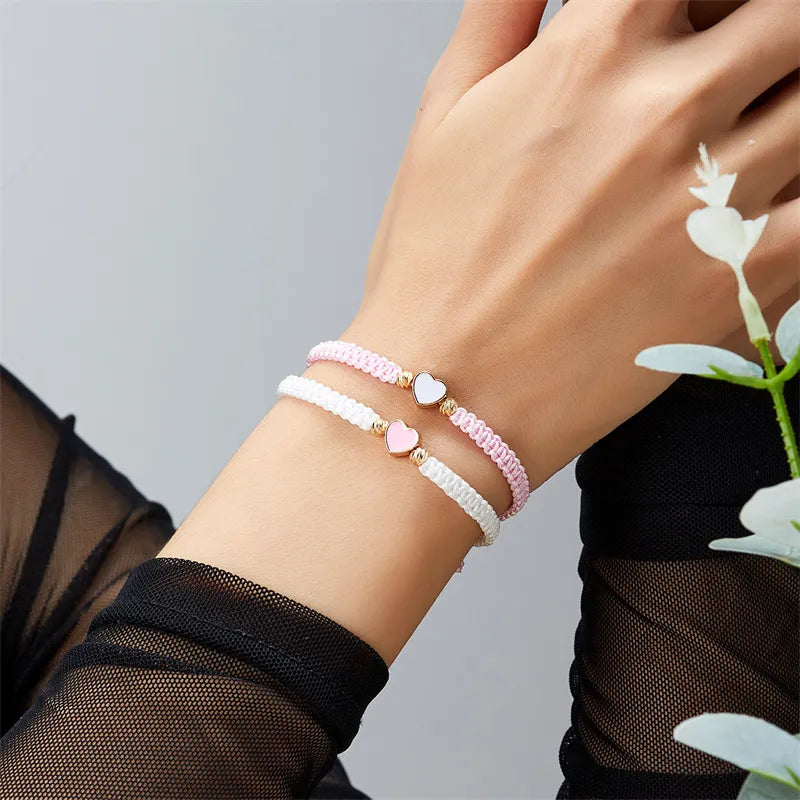 Bracciale di coppia cuori