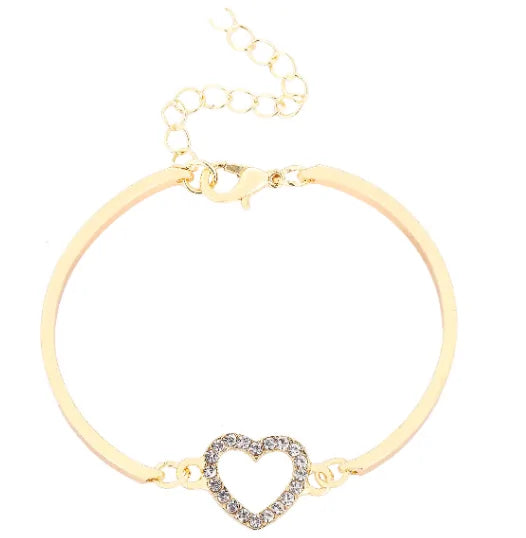 Bracciale cuore romantico