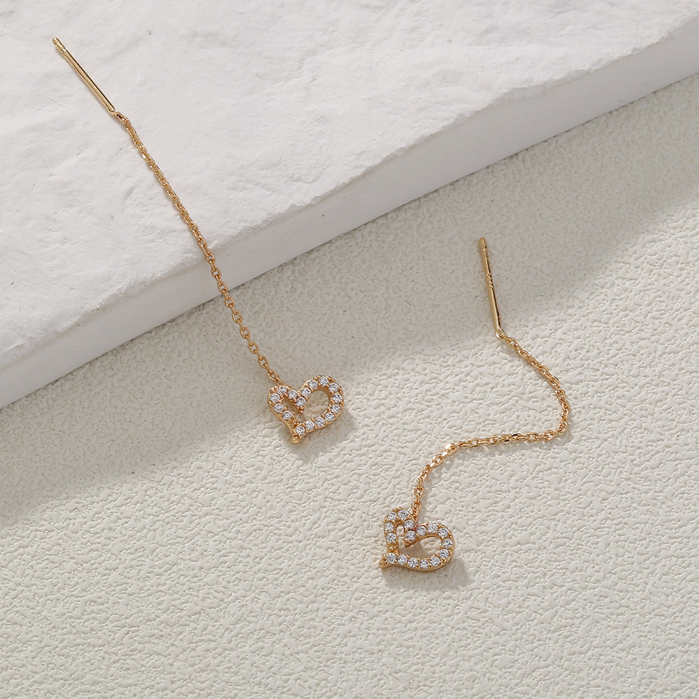 Orecchini cuore pendente