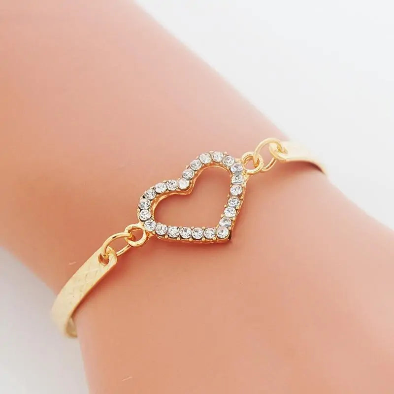 Bracciale cuore romantico